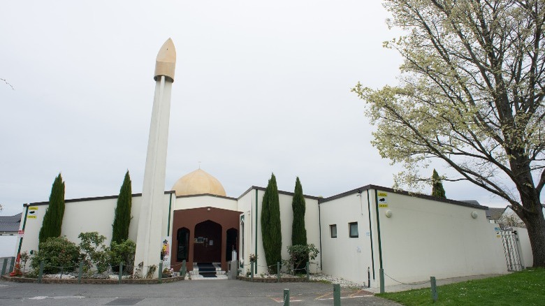 Al Noor mosque under cloudy sky