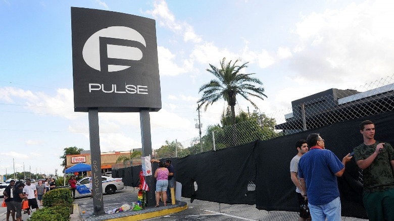 Pulse nightclub with people outside