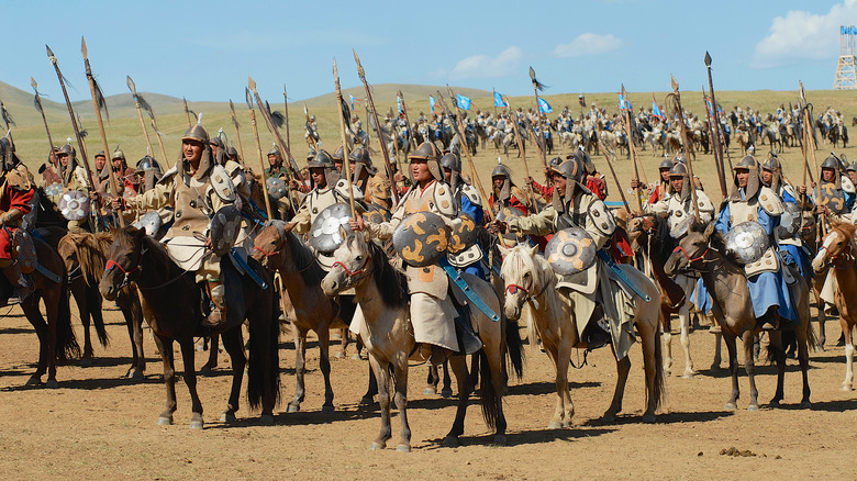 mongol army reenactors