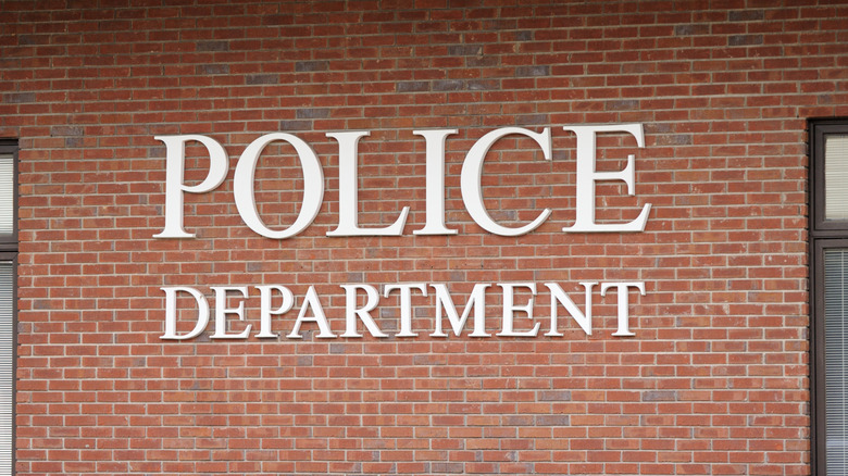 police department stock image