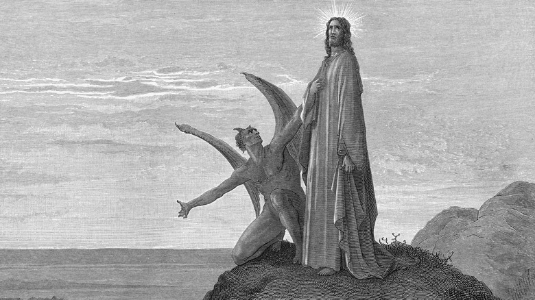 Satan tempts Jesus