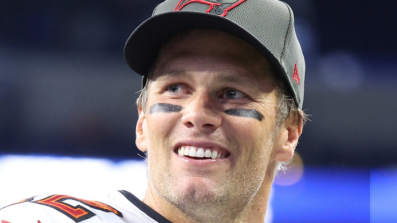 Tom Brady smiles