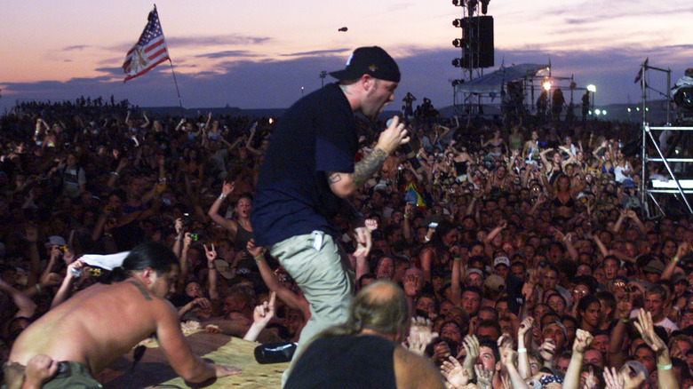 Fred Durst performing at Woodstock