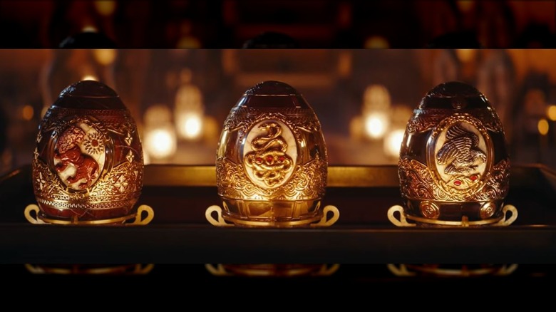 Cleopatra's bejewled eggs