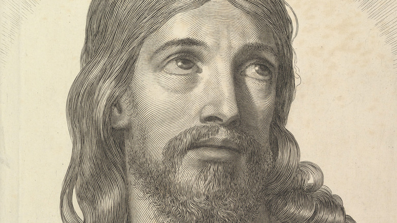 engraving of jesus