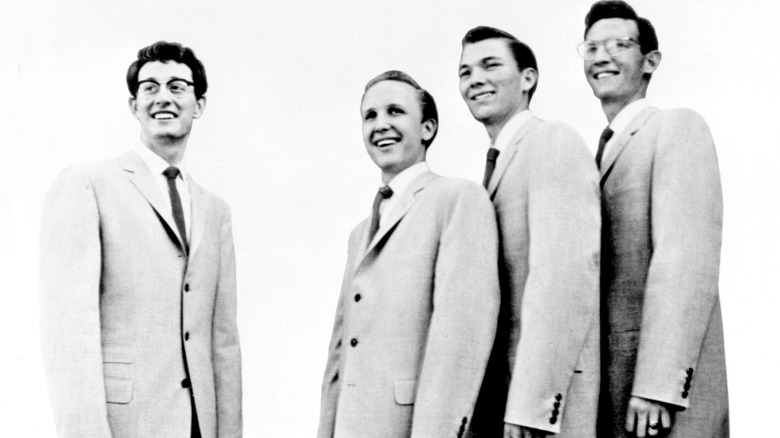 Buddy Holly and The Crickets posing for photo