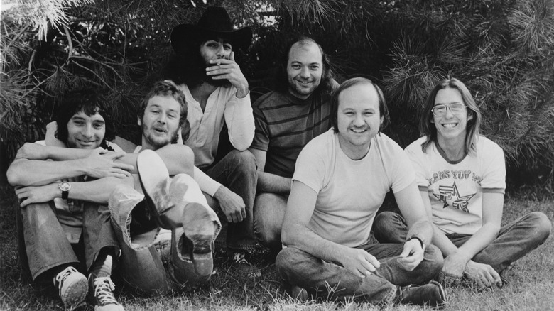 The Crickets posing in the 1970s