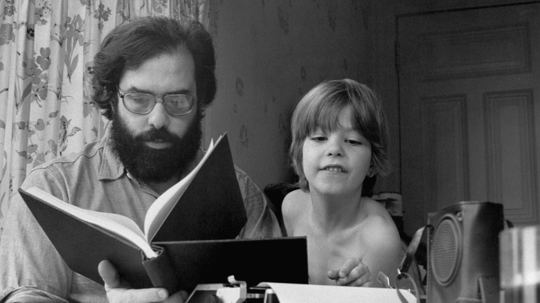 Francis Ford Coppola reads with his son