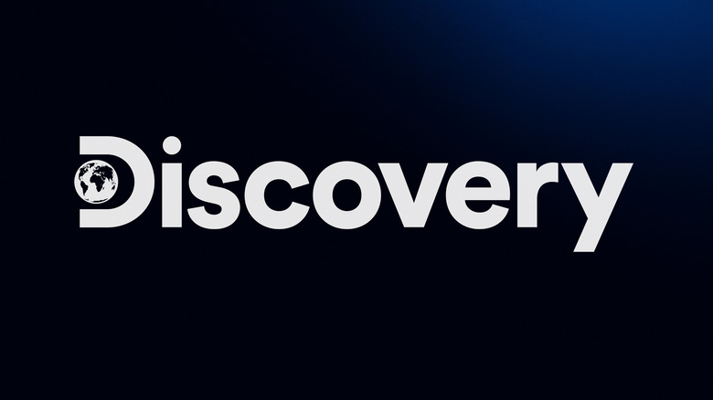 Discovery Channel logo on dark blue background