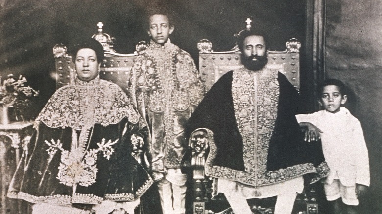 Haile Selassie I, family portrait 1930