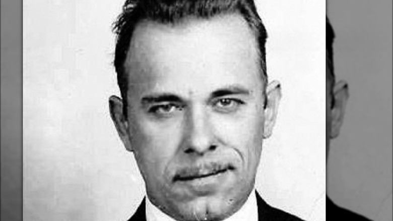 John Dillinger posing for mugshot