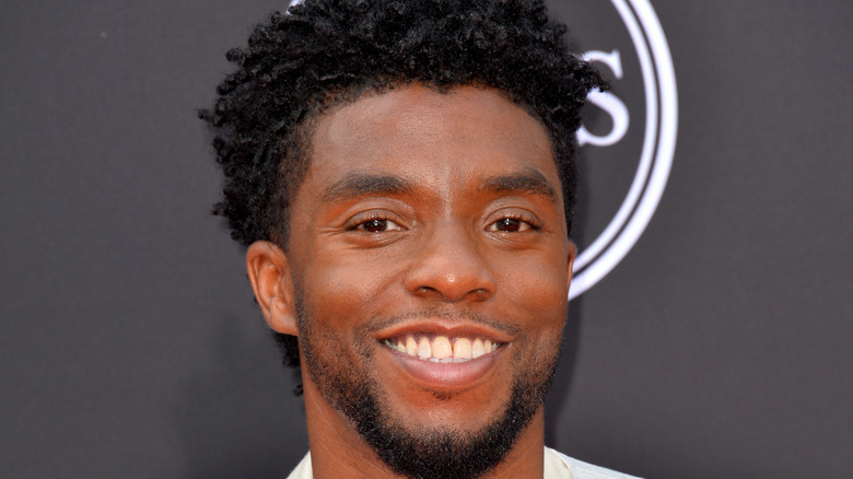 Chadwick Boseman smiling