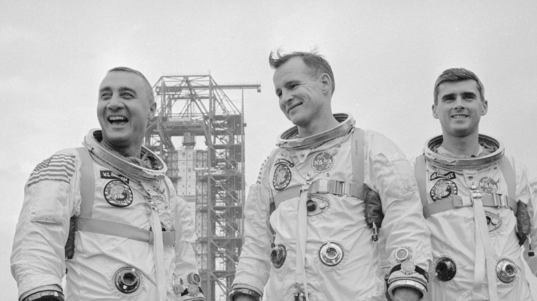 Astronauts Gus Grissom, Ed White, and Roger Chaffee