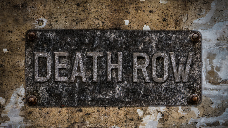 death row placard