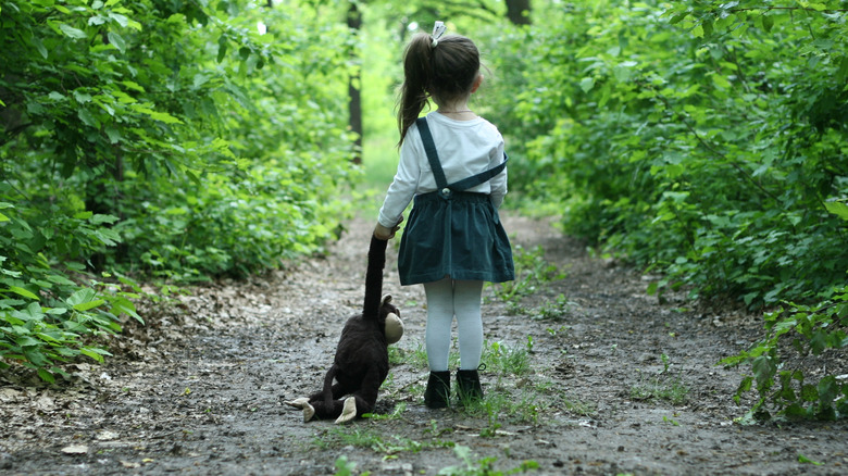 Little girl alone