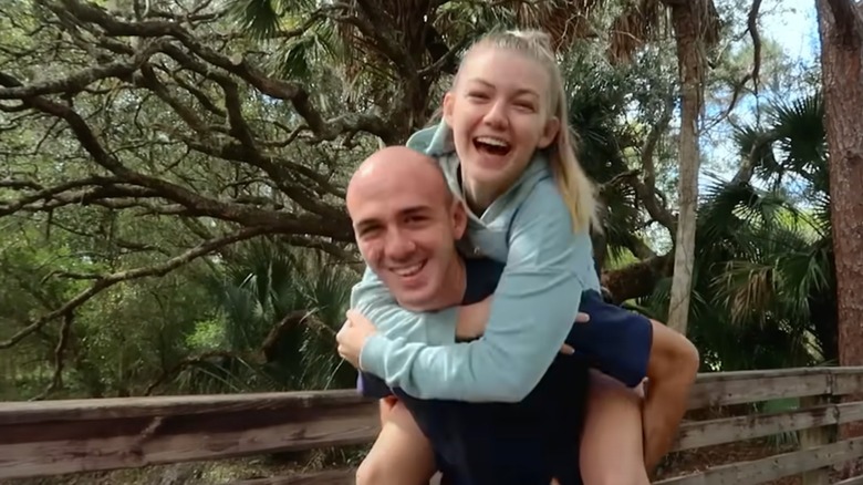 brian laundrie hugging gabby petito in american murder: gabby petito