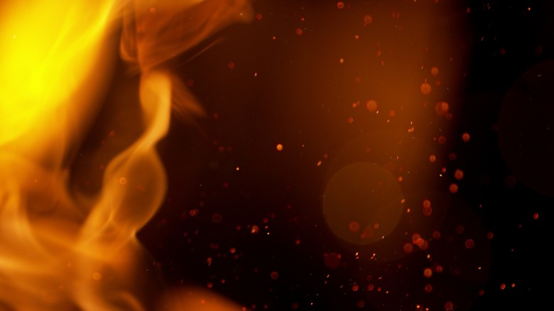 flames abstract background