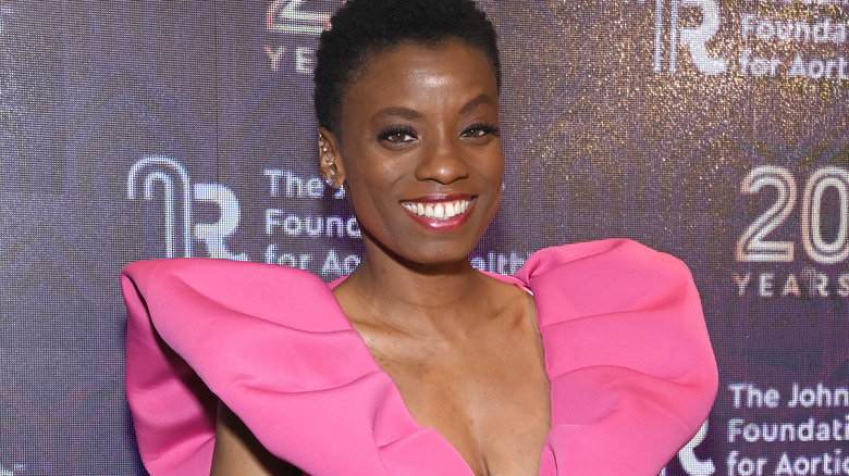 Angelique Bates on the red carpet