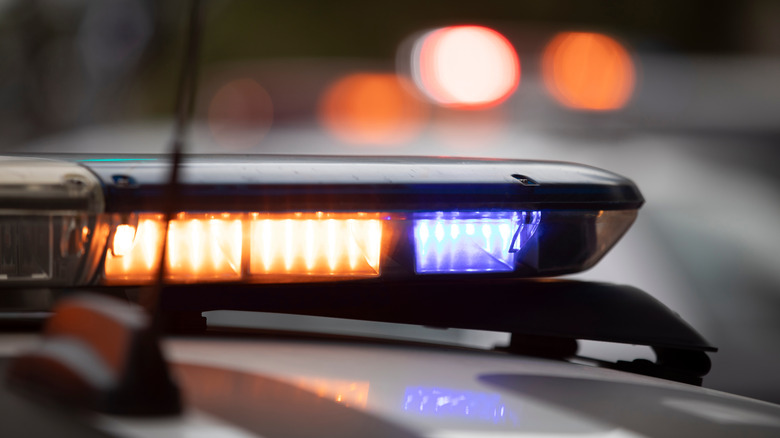 light on a police car