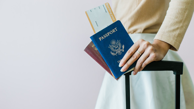 Holding passport