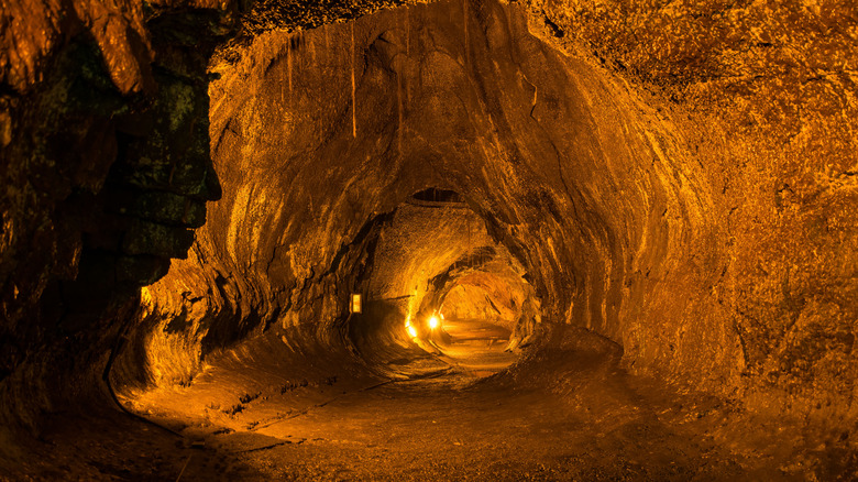 Lava cave in Hawaii 