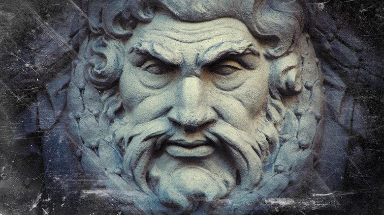 Carving of Zeus' face