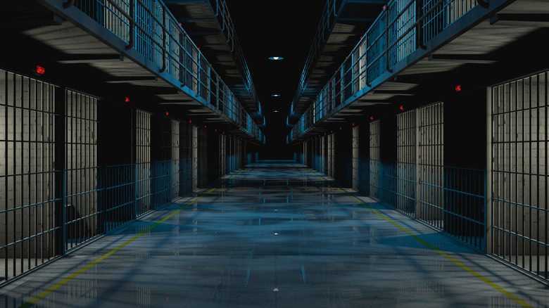 inmates at Terrorist Confinement Center in El Salvador