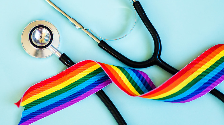 stethoscope pride ribbon lgbt