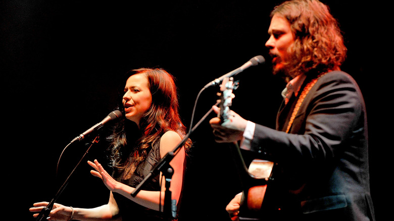The Civil Wars performing on stage