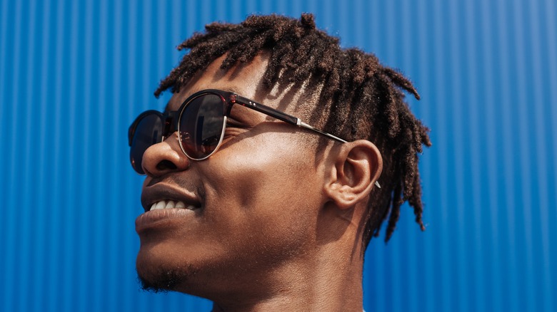 Person wearing sunglasses