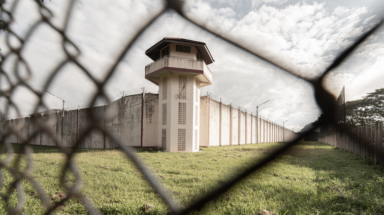 Prison yard outside