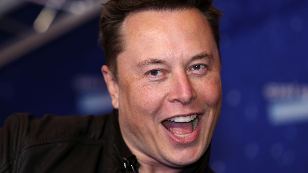 Elon Musk smiling