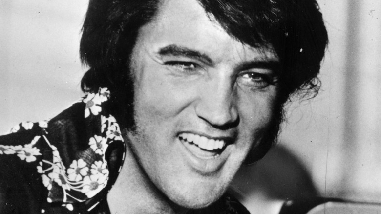 Elvis Presley smiling