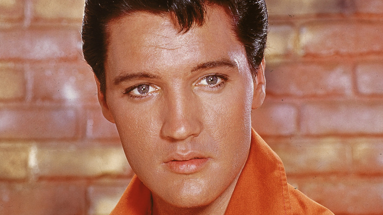 Elvis Presley serious facial expression