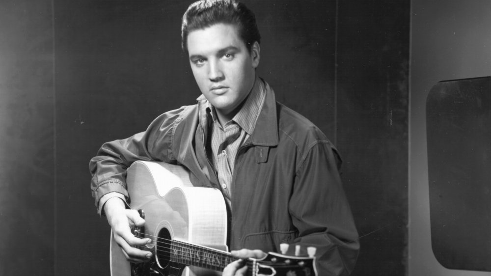 Elvis and guitar