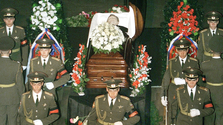 Sergei Yushenkov's funeral