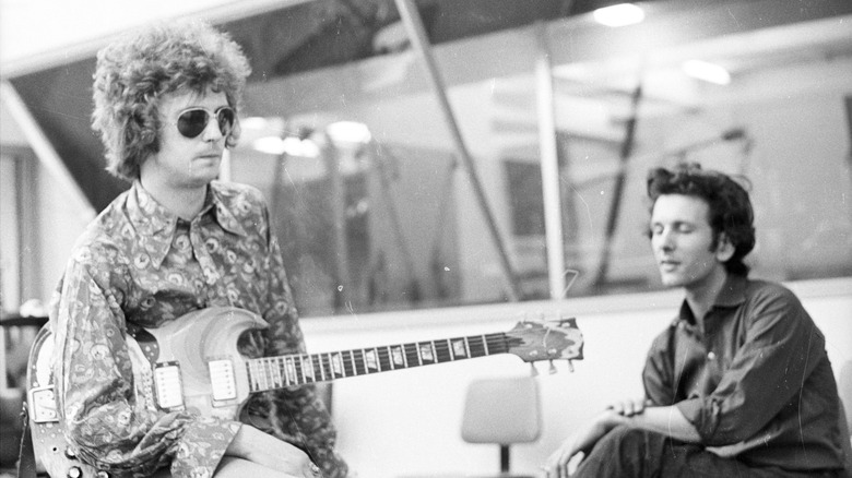 Clapton in studio with The Fool