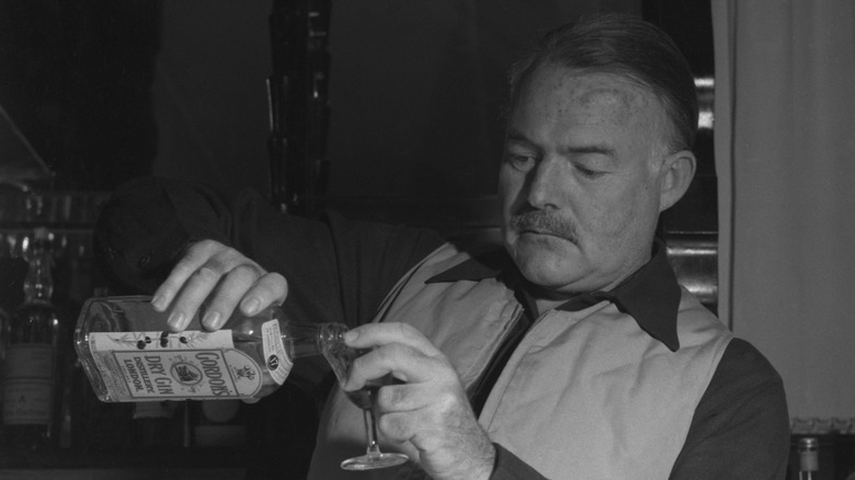 Hemingway drinking 