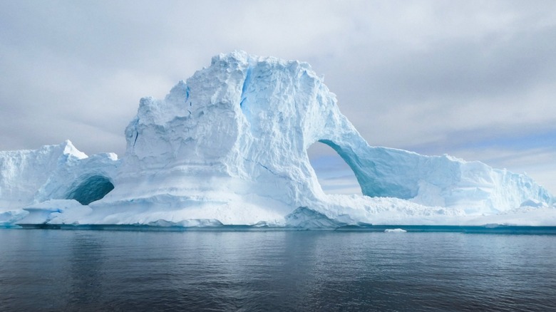 Antarctica iceberg in ocean