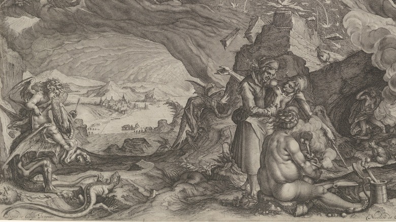 European witches plot evil