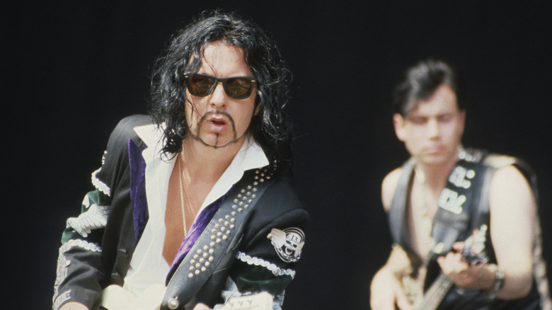 The Spiritual Cowboys perform on stage