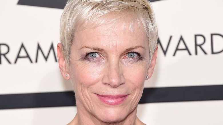 Annie Lennox arrives at Grammys