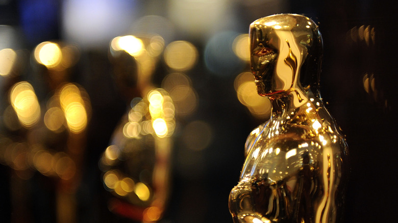 Oscar statues on display