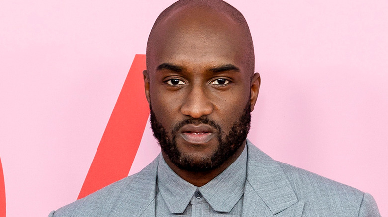 Virgil Abloh in grey suit