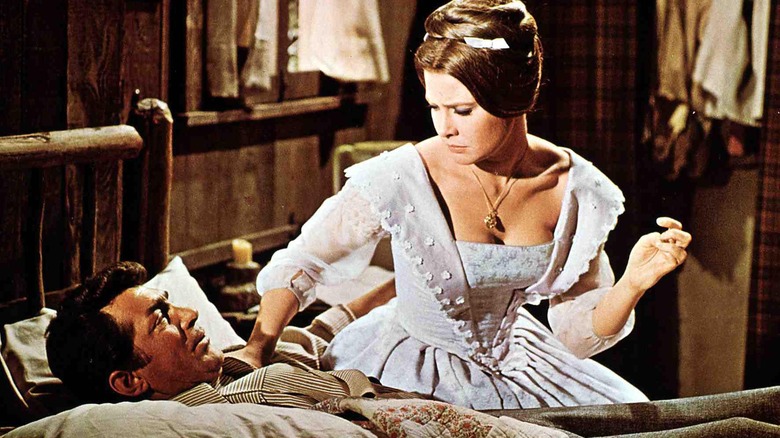 Dean Martin and Rosemary Forsyth in "Texas Across the River"