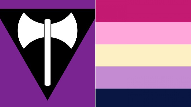 labyrs flag, redesigned lesbian flag