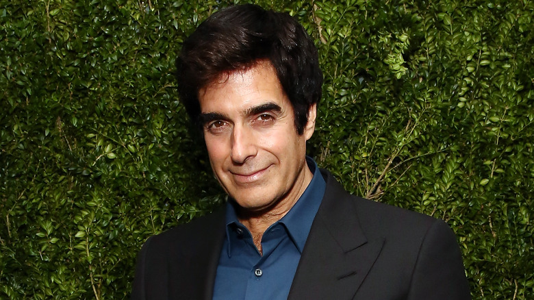 David Copperfield smiling at photo shoot