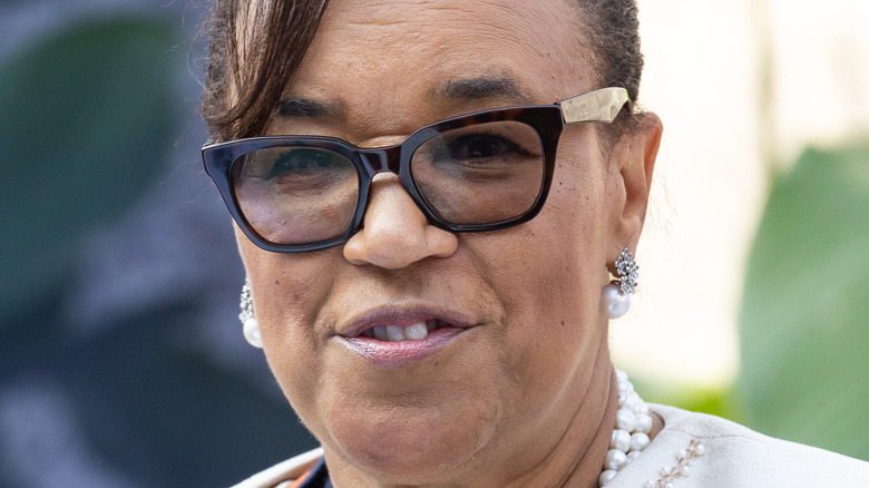 Patricia Scotland black glasses