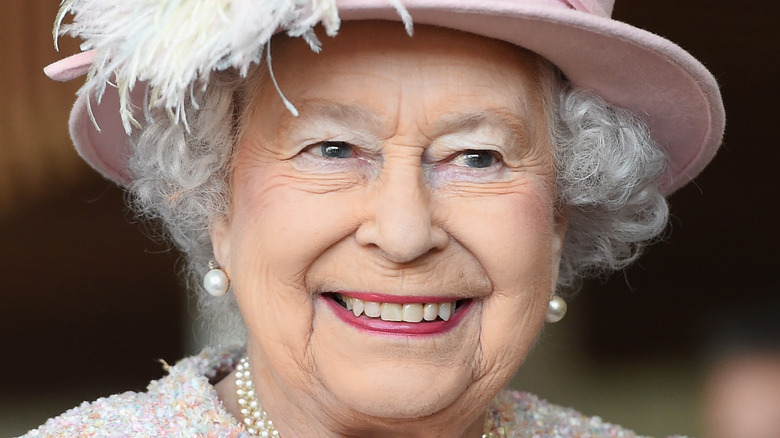 Queen Elizabeth II smiling