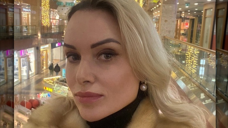 Marina Ovsyannikova in the mall